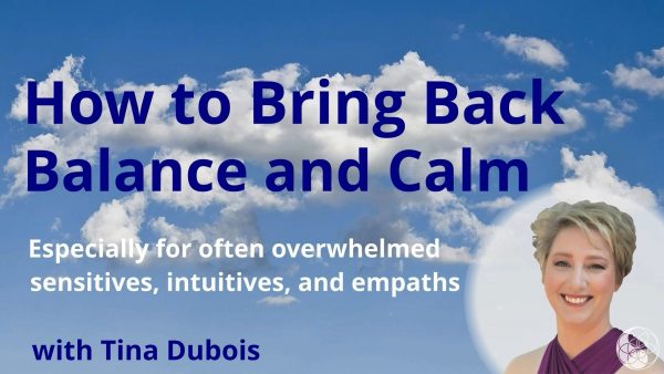 How to Bring Back Balance and Calm