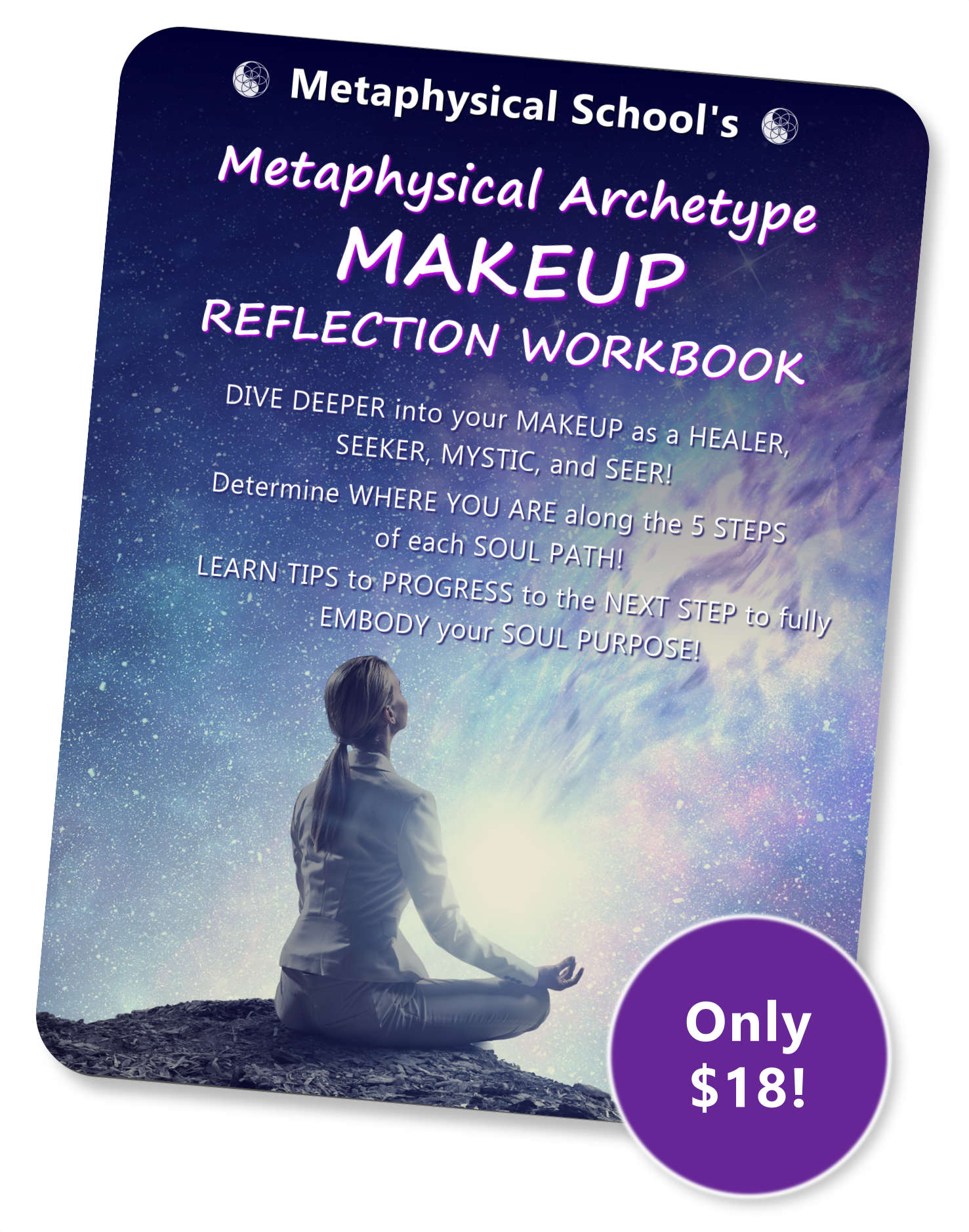 Metaphysical Archetype MAKEUP - REFLECTION WORKBOOK and Price R